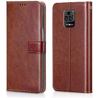                       Flip cover for  Note 9 pro max  Vintage Brown                                              
