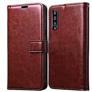                       SS HUB Samsung Galaxy A30s Flip Case  Premium Leather Finish with Card Pockets  Wallet Stand Complete Protection                                              