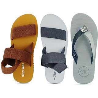                       Flip-Flops  Sandals Set of 3 - OLIVER WALK                                              