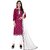 Sharda Creation Purple Cotton Embroidered Unstitched Dress