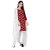 Sharda Creation Red Polycotton Embroidered Unstitched Dress