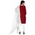 Sharda Creation Red Polycotton Embroidered Unstitched Dress