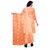 Sharda Creation Brown Oraganza Embroidered Unstitched Dress