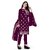 Sharda Creation Maroon Oraganza Embroidered Unstitched Dress