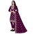 Sharda Creation Maroon Oraganza Embroidered Unstitched Dress