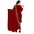 Sharda Creation Red Georgette Embroidered Unstitched Dress