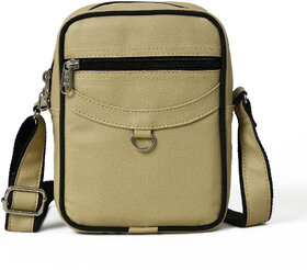 MATRICE messenger bag with cream faux vegan leather(NE-S-0799-Cream)