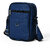 MATRICE messenger bag with blue faux vegan leather(NE-S-0799-Blue)