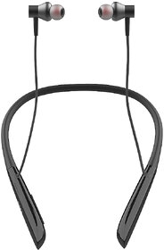 AXL Bluetooth In-Ear Neckband with Magnetic Earbuds, 20 hrs Playtime Bluetooth Headset (BLACK)