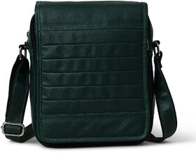 MATRICE messenger bag with green faux vegan leather(NE-S-0806-Green)