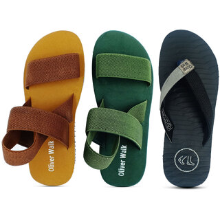                       Comfortable Flip-Flop  Sandal Set of 3 OLIVER WALK                                              