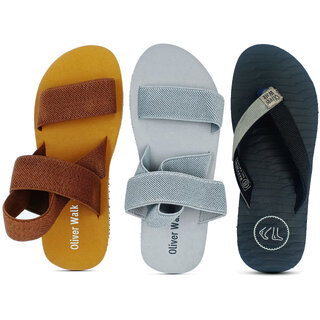                       Fashionable Sandal and Flip Flop Set of 3                                              