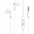 AXL AEP-15B Wired Earphones with MIC, Extra BASS, 3.5 mm Gold Plated Connecting Jack (White)
