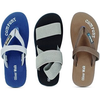                       Styles Men Comfortable Sandal - Slipper Set of 3                                              