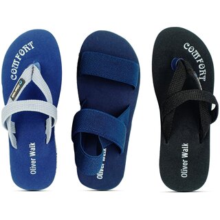                       Comfort Flip-Flop  Sandals Set of 3                                              
