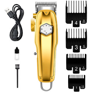                       Kemei Km-1977+PG Full Body Metal Adjustable Carbon Steel Cutter Head Professional Electric Hair Clipper Trimmer for me                                              