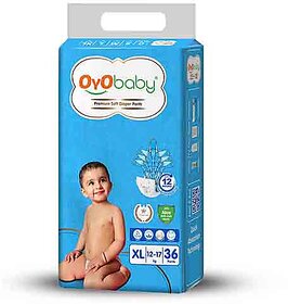 OYO BABY Baby Diaper Pants Size Extra Large, with Aloe Vera Gel for rash protection