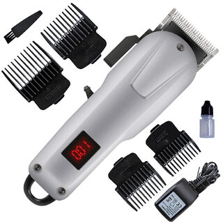                       HI Rechargeable Electric Waterproof Professional Barbar approved Hair Clipper Beard Mustache Trimmer Powerful Razor                                              