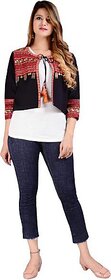 TAVAN Women Embroidered Ethnic Jacket