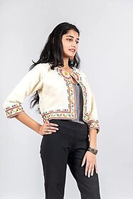 TAVAN Women Embroidered Ethnic Jacket