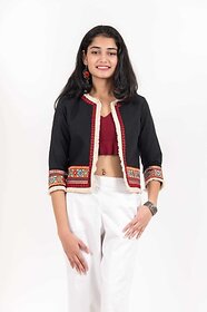 TAVAN Women Embroidered Ethnic Jacket