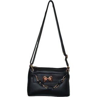 TAVAN Black Women Sling Bag