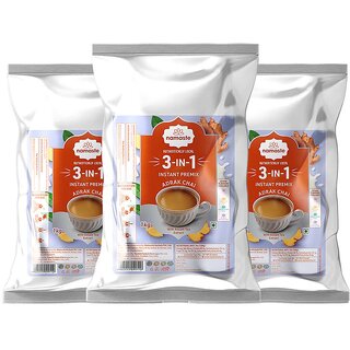                       Namaste Chai Instant Premix Tea Adrak Chai Premix  Assam Tea  Ready Mix  Vending Machine Tea Powder, 1kg, Pack of 3                                              