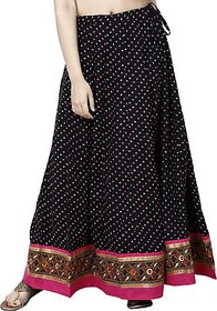 TAVAN Women Printed Regular Blue Skirt