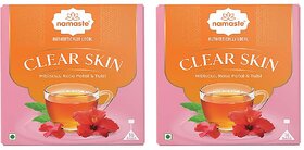 Namaste Chai Tulsi Hibiscus and Mint with Real Herbal Tea Box (2 x 16 Sachets)