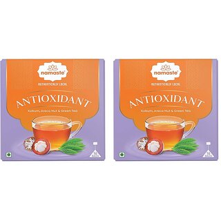 Namaste Chai Ginger and Kokum Antioxidant Herbal Green Tea Box (2 x 16 Bags)