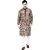 TAVAN Men Solid Khadi Cotton Straight Kurta (Grey)