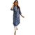 TAVAN Women Geometric Print Art Silk Straight Kurta (Blue)