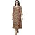 TAVAN Women Kalamkari Viscose Rayon A-line Kurta (Multicolor)