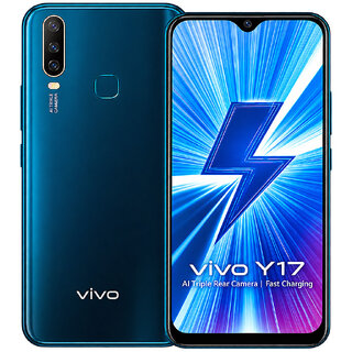 (Refurbished) Vivo Y17 (8 GB RAM, 258 GB Storage, Blue) - Superb Condition, Like New