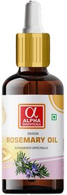 Alpha Essenticals Rosemary Essential Oil Rosmarinus officinalis, 15ml, 100 Pure Aroma, Therapeutic Grade