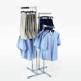 Four Way Clothing Hanger Rack Stand For Display and Home Uses