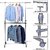 Houseware Essential Double Pole Telescopic Stainless Steel clad Clothes Rack for Display