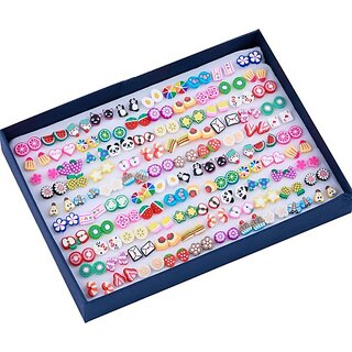 Buy Multi Design Earrings For Women s and Girls Plastic Stud 100