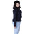 Kid Kupboard Regular-Fit Girl's Cotton Dark Blue Sweatshirt, Full-Sleeves, Pack of 1