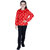 Kid Kupboard Regular-Fit Girl's Cotton Light Red Sweatshirt, Full-Sleeves, Pack of 1