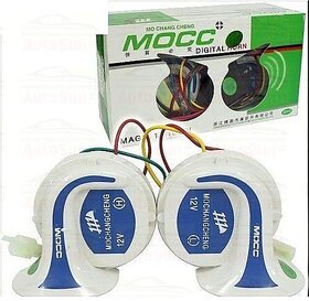 MOCC Universal Horn Applicable For Cars  Two Wheelers - Set of 2 (High  Low Tone)