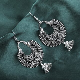                       Silver Shine Voguish Silver Fish Hook Earrings for Women Alloy Drops & Danglers                                              