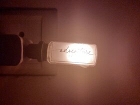 Bananaelectronics  AdventureAwaits USB LED Plug in Night lamp  Less Than 0.5 watt Energy Consumption  Orange LED