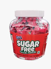 Derby Strawberry Flavored Sugar-Free Hard Candies  100 candies / 280gm Strawberry Candy