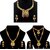 Silver Shine Alloy Gold-plated Jewel Set (Gold)