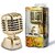 Homeberry Airpro Luxury Mic Man Car Air Freshener Perfume Gold Bless (GOLDEN)