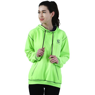 Buy Chanda Khuba Women s Neon Green Sweatshirt Full Sleeve