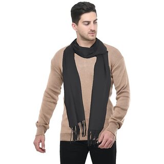 Unisex Acro Wool Soft And Warm Plain Solid Muffler (Assorted Color)