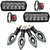 Bike Led Headlight Fog Lamp 12 Led Set of 2 Pcs 2 OnOff Switch 4 Pcs Pointer Indicator Light for Bike