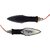 Universal Motorcycle Neon LED Long Arrow Turn Signal Light Indicator for Bajaj Pulsar 180F (Yellow Red, Pack of 4)
